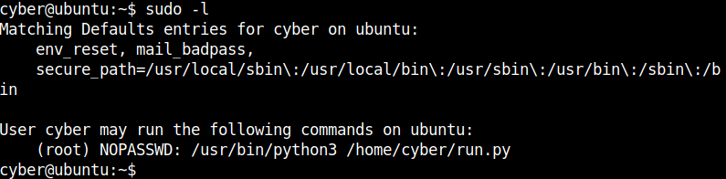 sudo_l